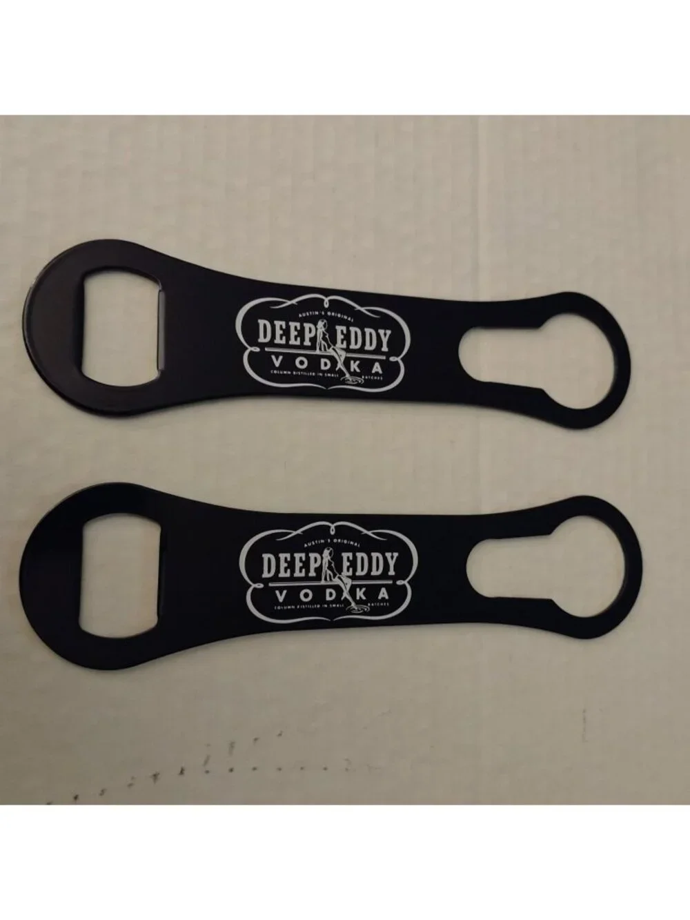 Deep Eddy Vodka Branded Black Steel Bottle Openers Set Of 2